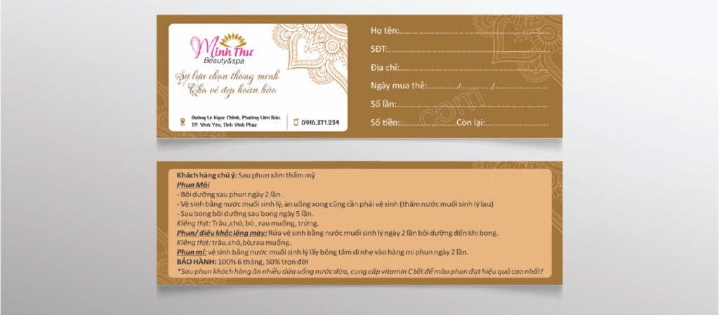 Voucher Spa – Gift Card Spa tại Bình Dương