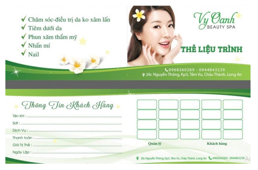 Voucher Spa – Gift Card Spa tại Bình Dương